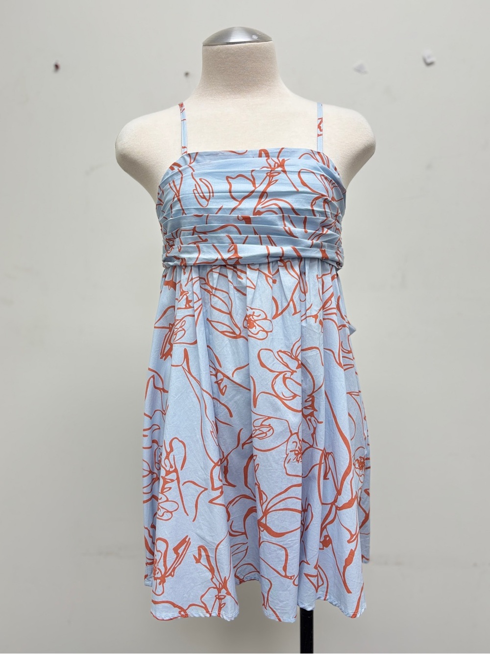Sky Bloom Babydoll Dress